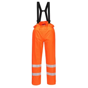 بنطلون FR Rain غير مُبطن Hi-Vis مضاد للكهرباء الساكنة برتقالي | S780