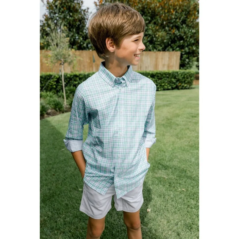 Bailey Boys Keylime Performance Button Down Shirt
