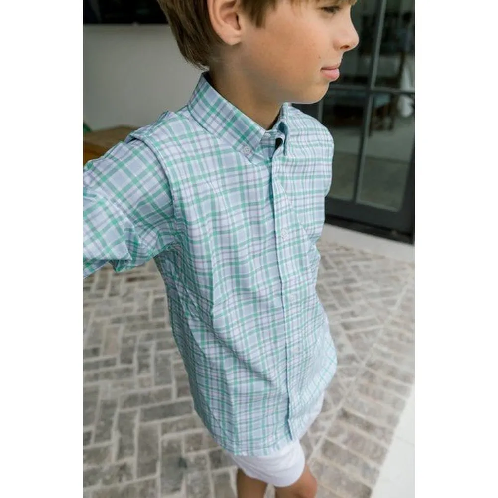 Bailey Boys Keylime Performance Button Down Shirt