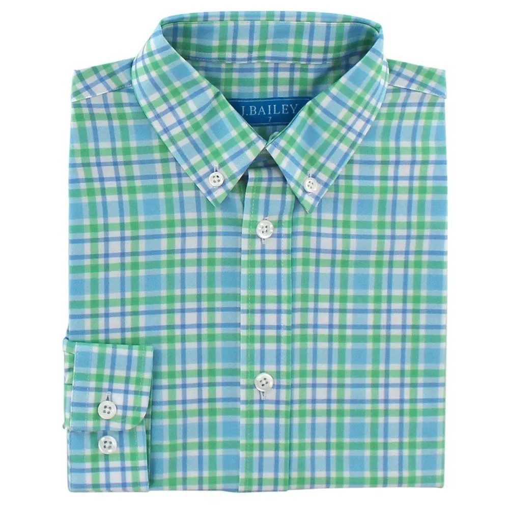 Bailey Boys Keylime Performance Button Down Shirt