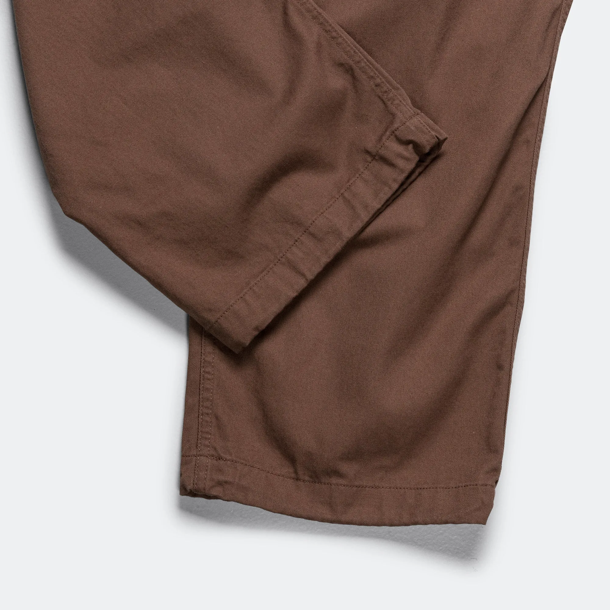 Basic Twill Easy Trousers - Brown