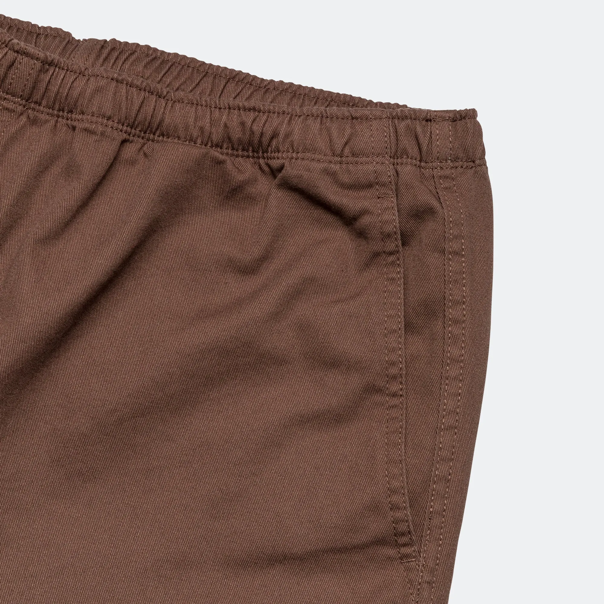 Basic Twill Easy Trousers - Brown