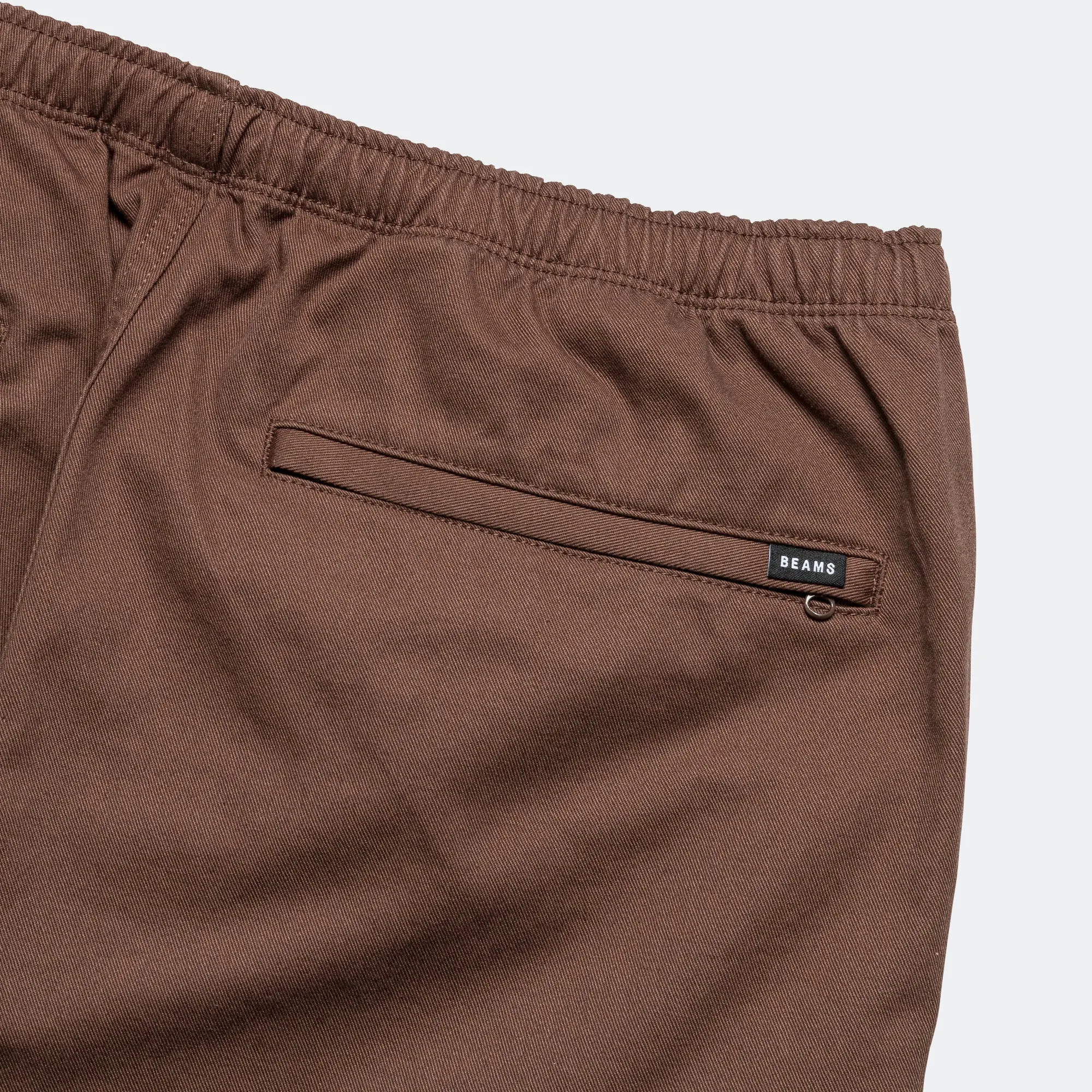 Basic Twill Easy Trousers - Brown