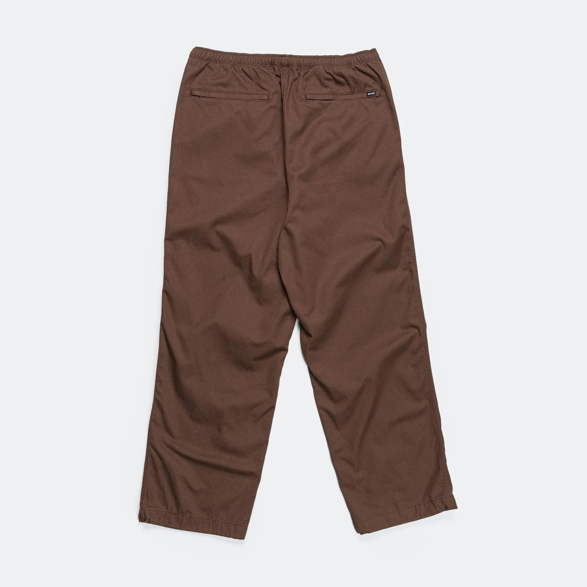 Basic Twill Easy Trousers - Brown