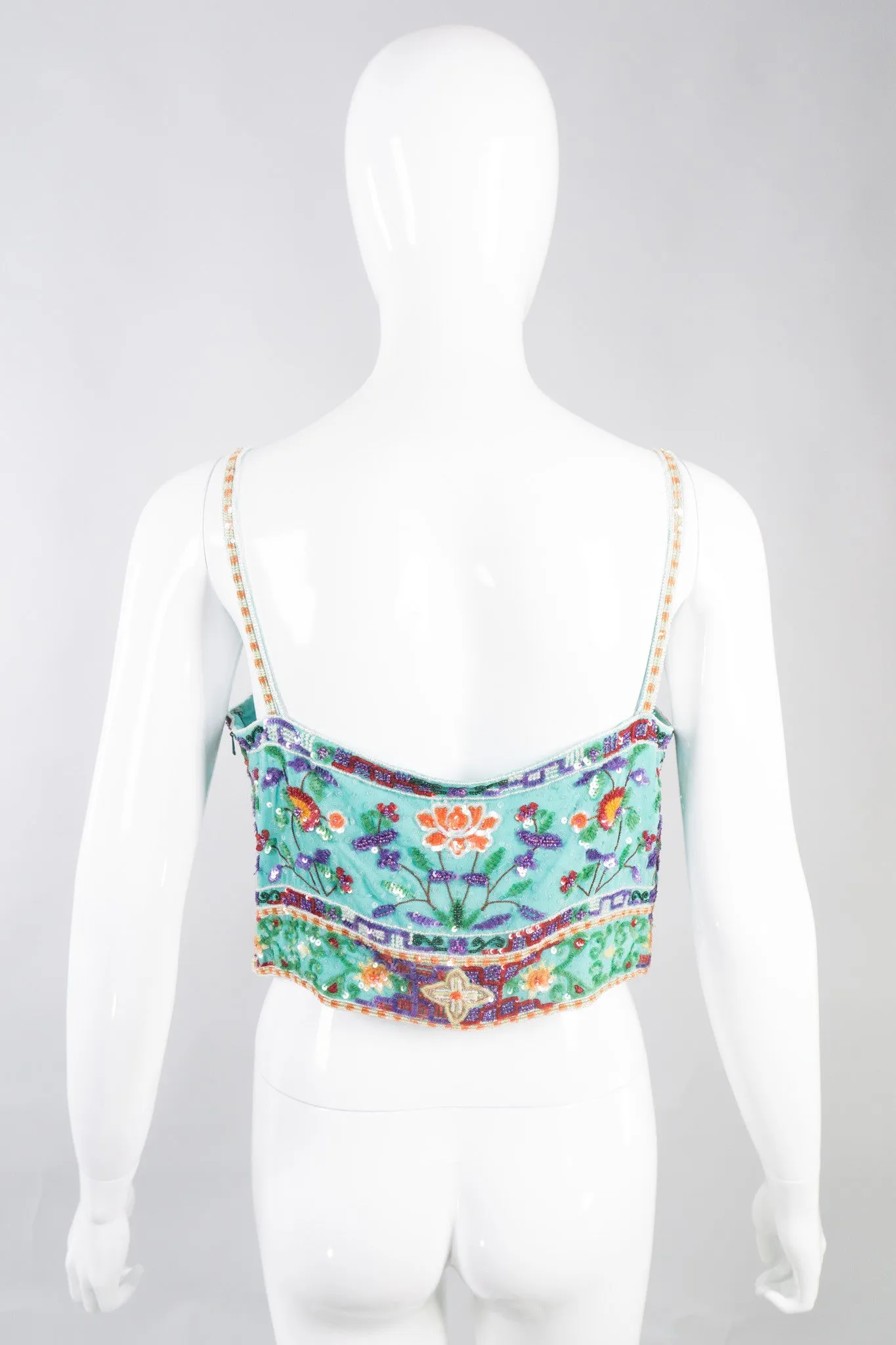 Beaded Boxy Crop Top