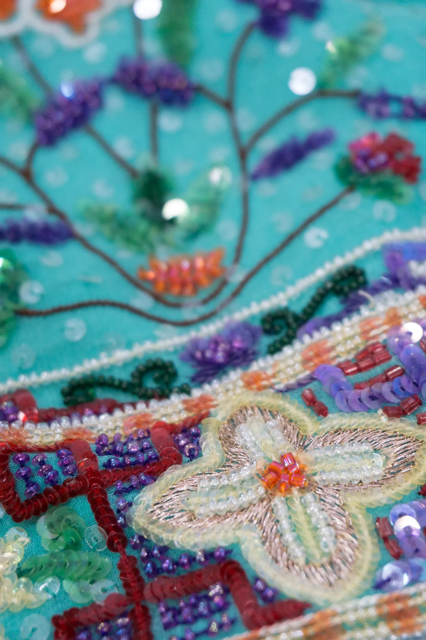 Beaded Boxy Crop Top