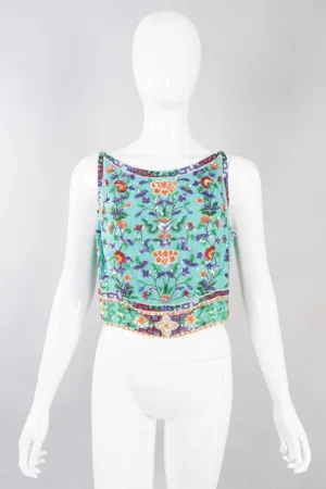 Beaded Boxy Crop Top