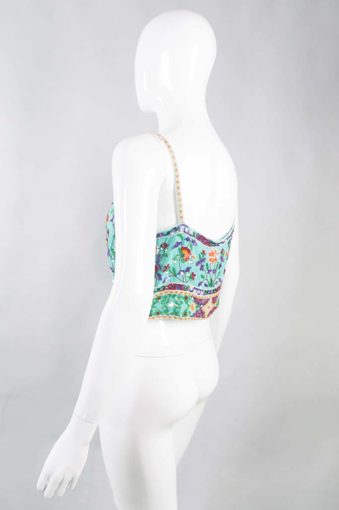 Beaded Boxy Crop Top