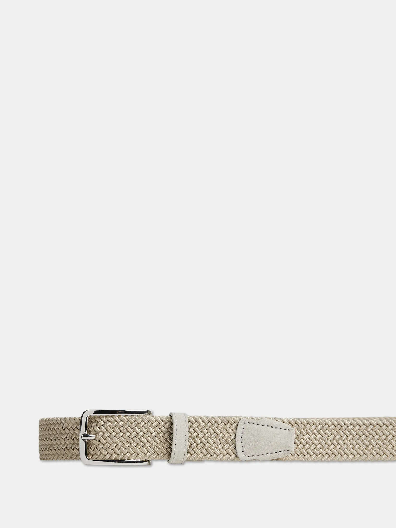 Ben Braided Elastic Belt / Moonbeam