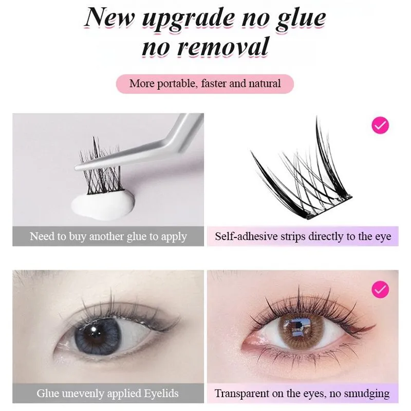 Buy 1 Get 1 FreeWaterproof Glue-free Realistic False Eyelashes