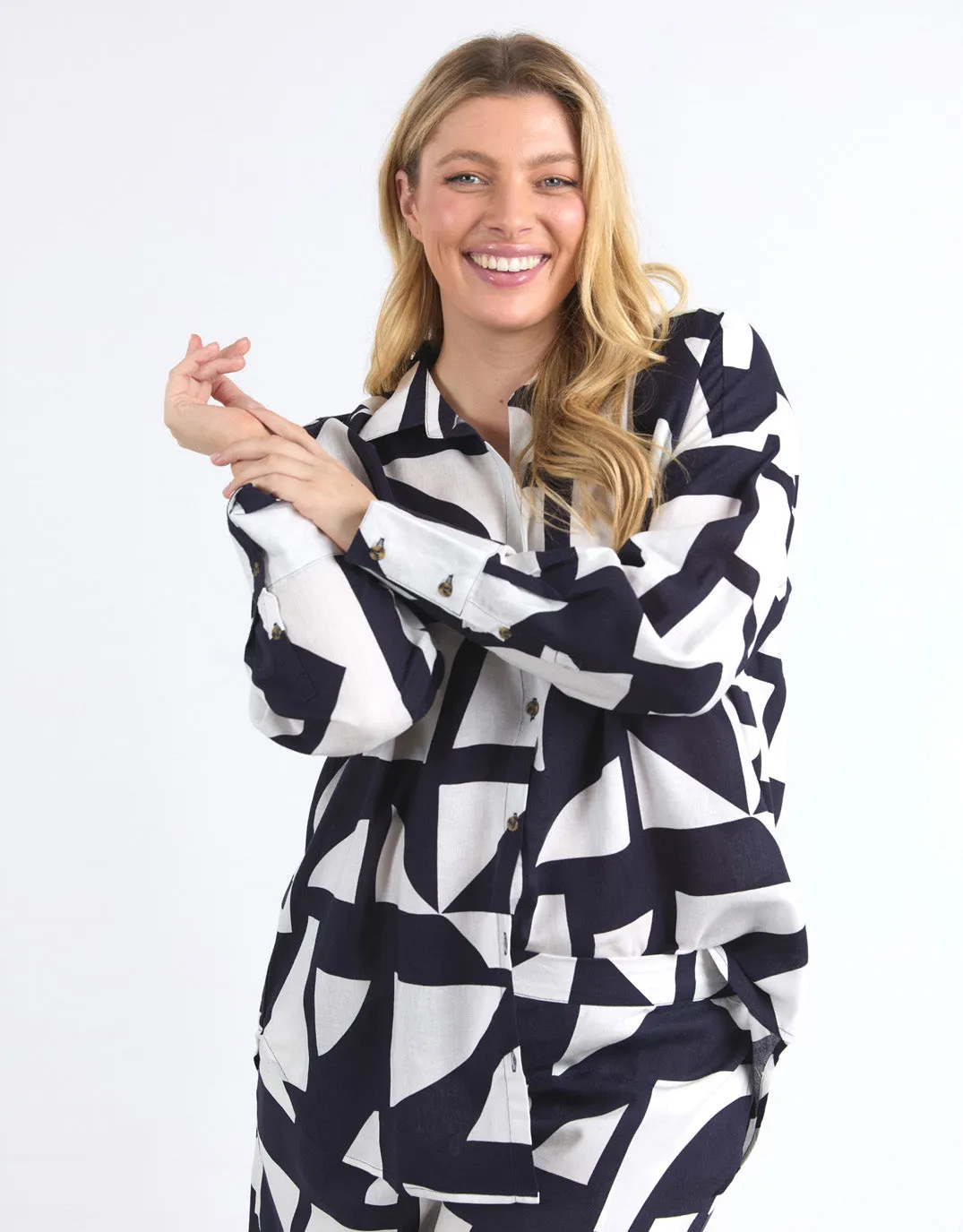 Dali Abstract Shirt - Midnight Abstract Print