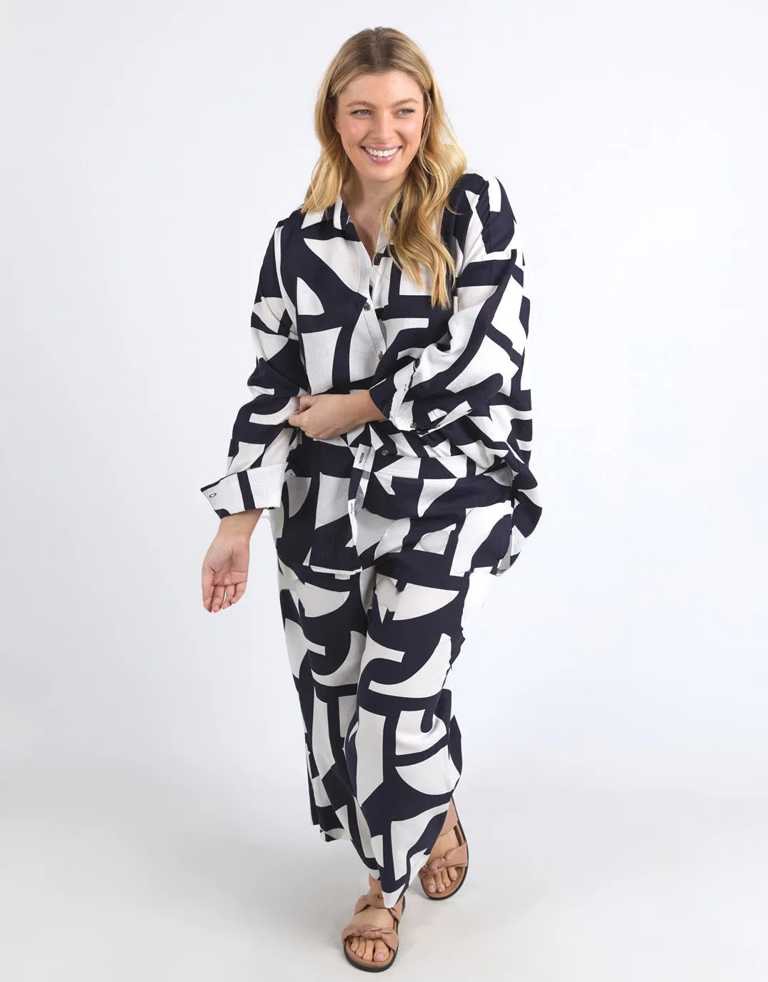 Dali Abstract Shirt - Midnight Abstract Print
