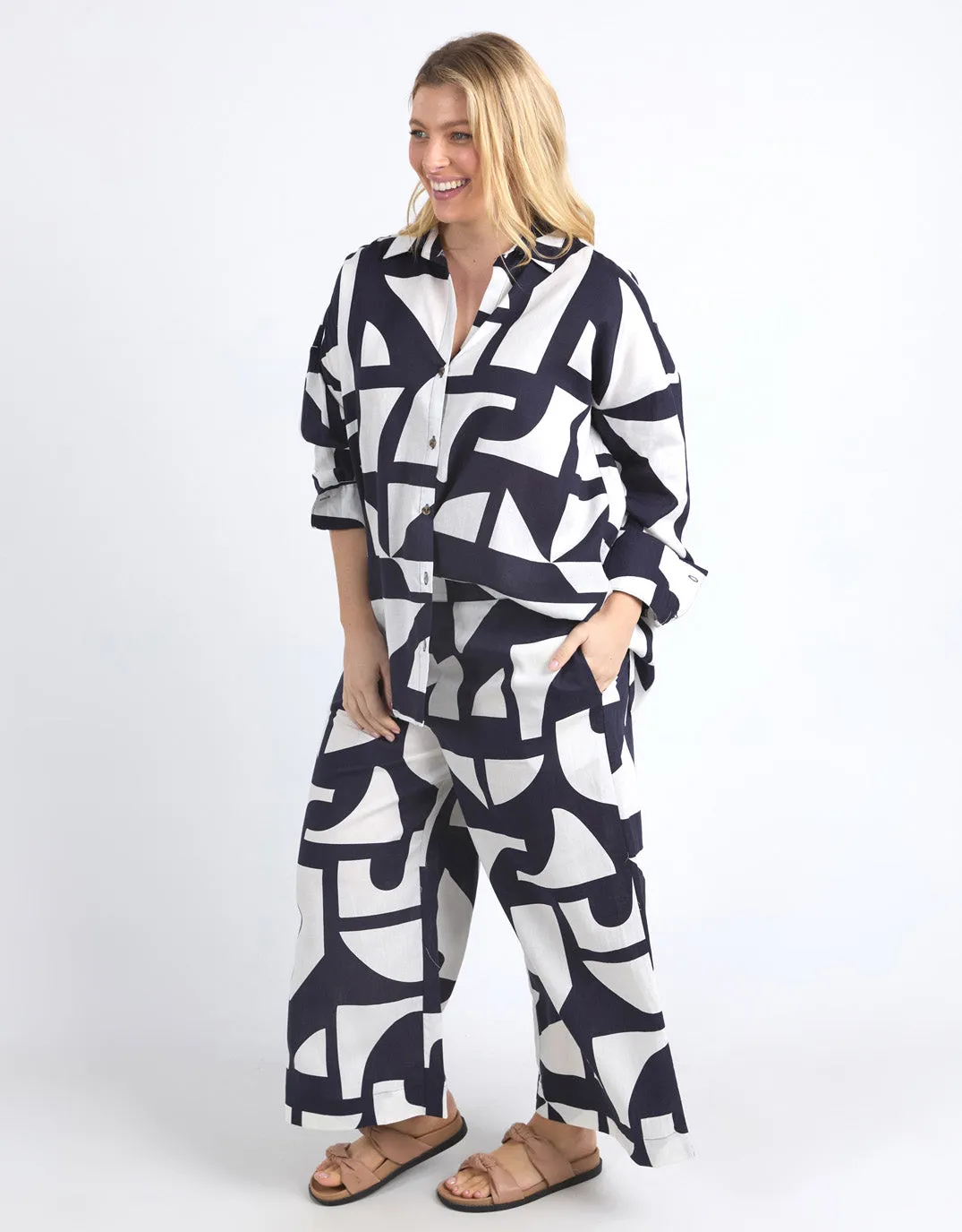 Dali Abstract Shirt - Midnight Abstract Print