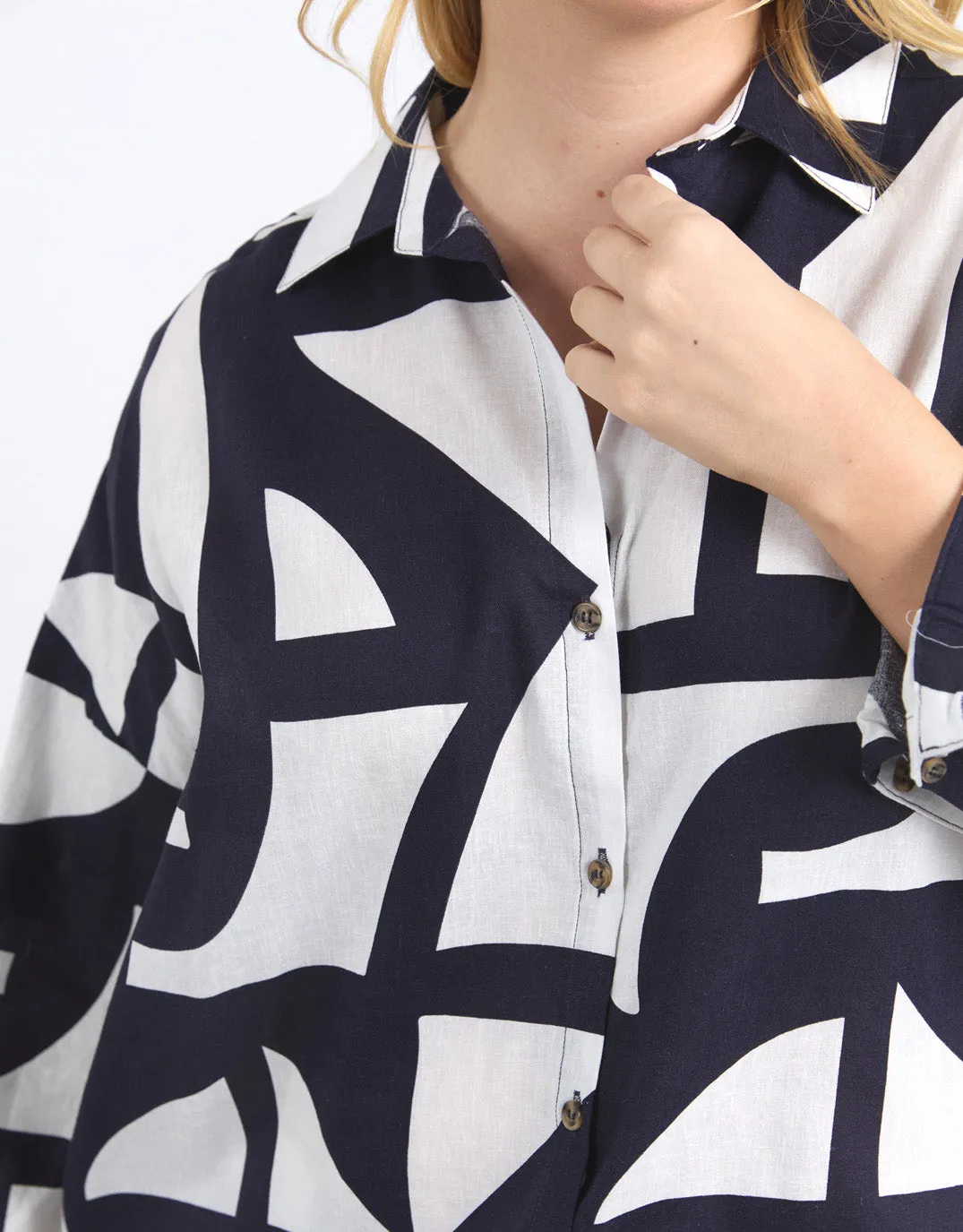 Dali Abstract Shirt - Midnight Abstract Print