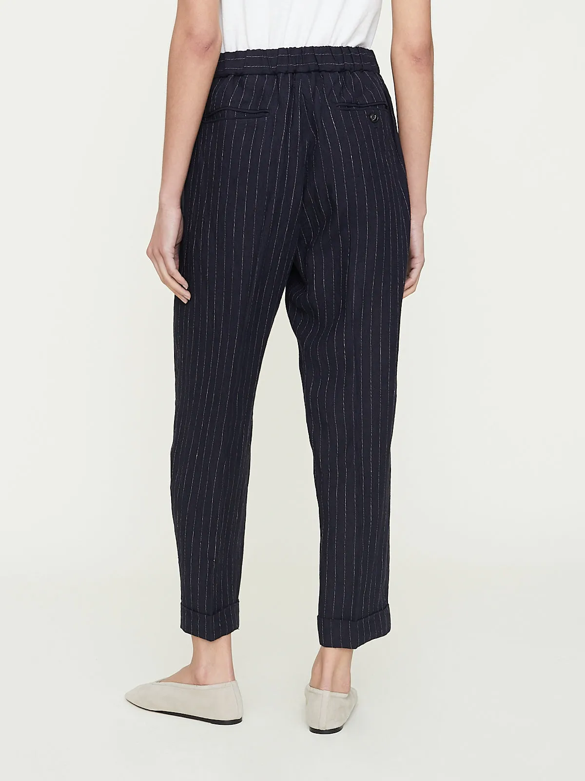 Easy One Tuck Trousers in Deep Violet