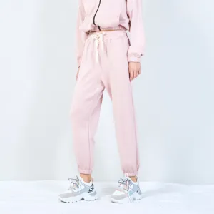 Elastic waist jogger pants with drawstring wholesale