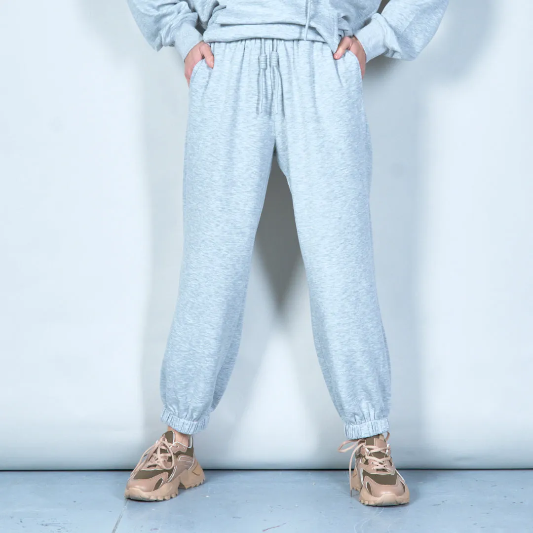 Elasticated jogger pants with drawstring wholesale