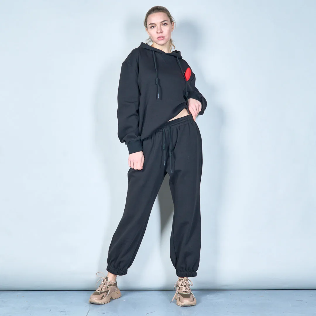 Elasticated jogger pants with drawstring wholesale