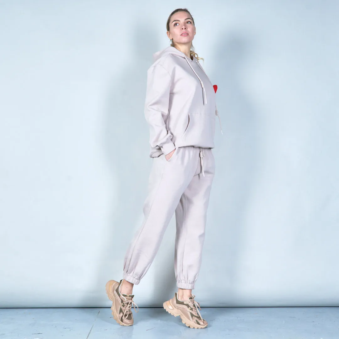 Elasticated jogger pants with drawstring wholesale