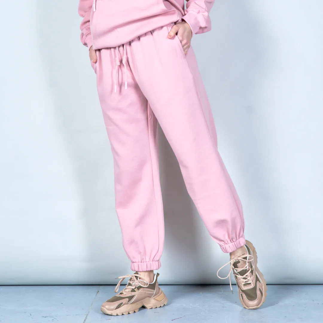 Elasticated jogger pants with drawstring wholesale