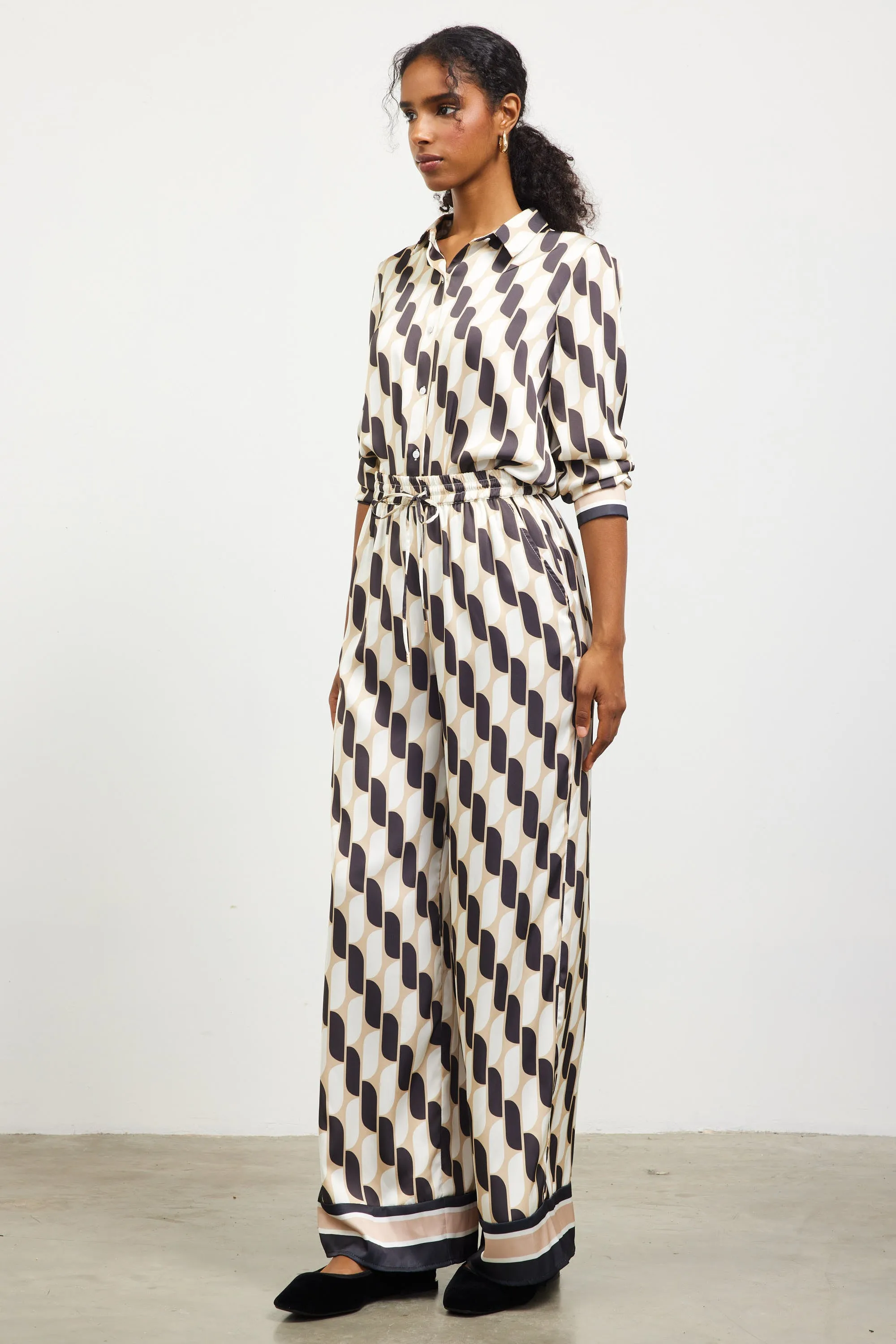 Euclid Wide-Leg Pajama Pants