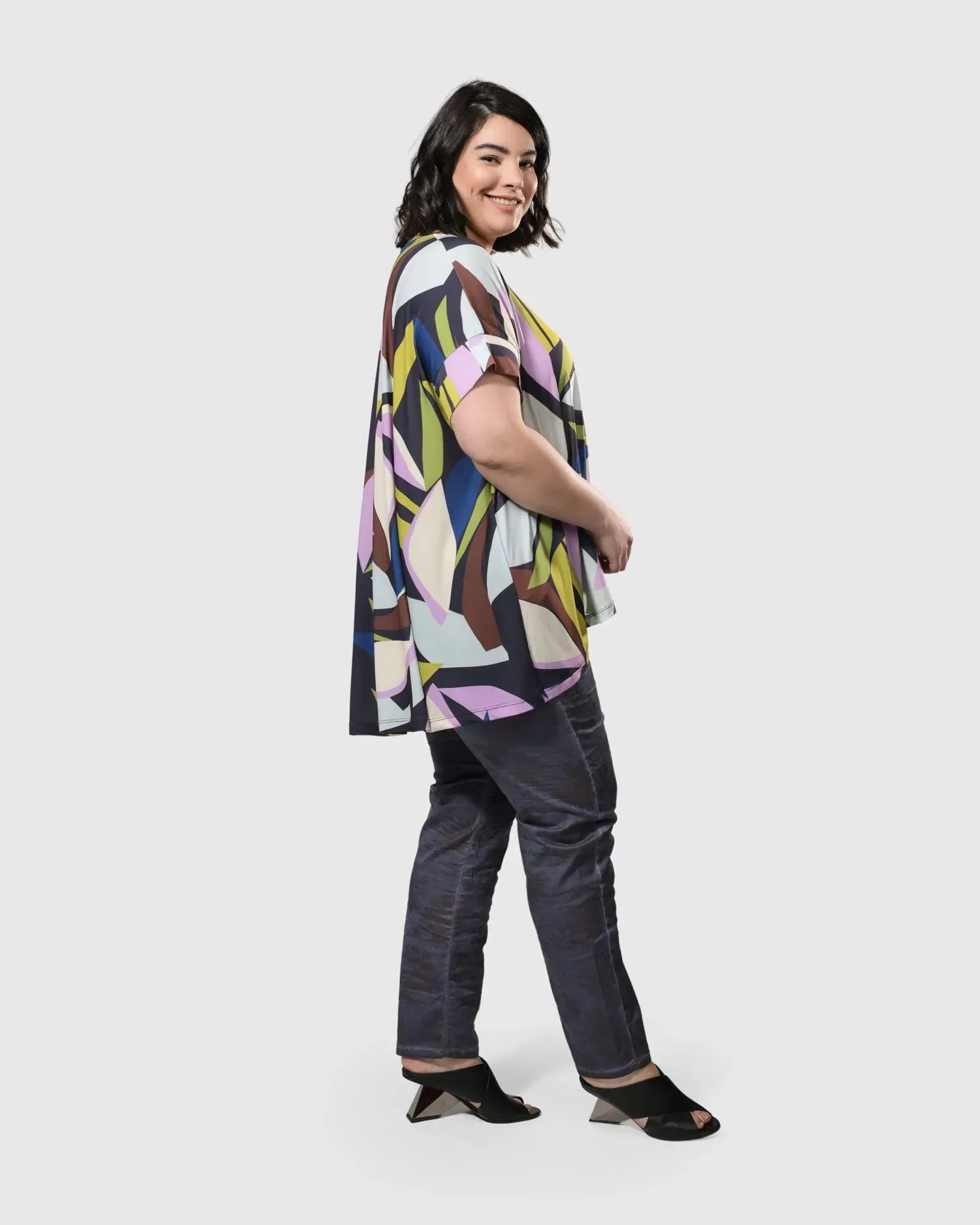 Gretchen Trapeze Top, Abstract