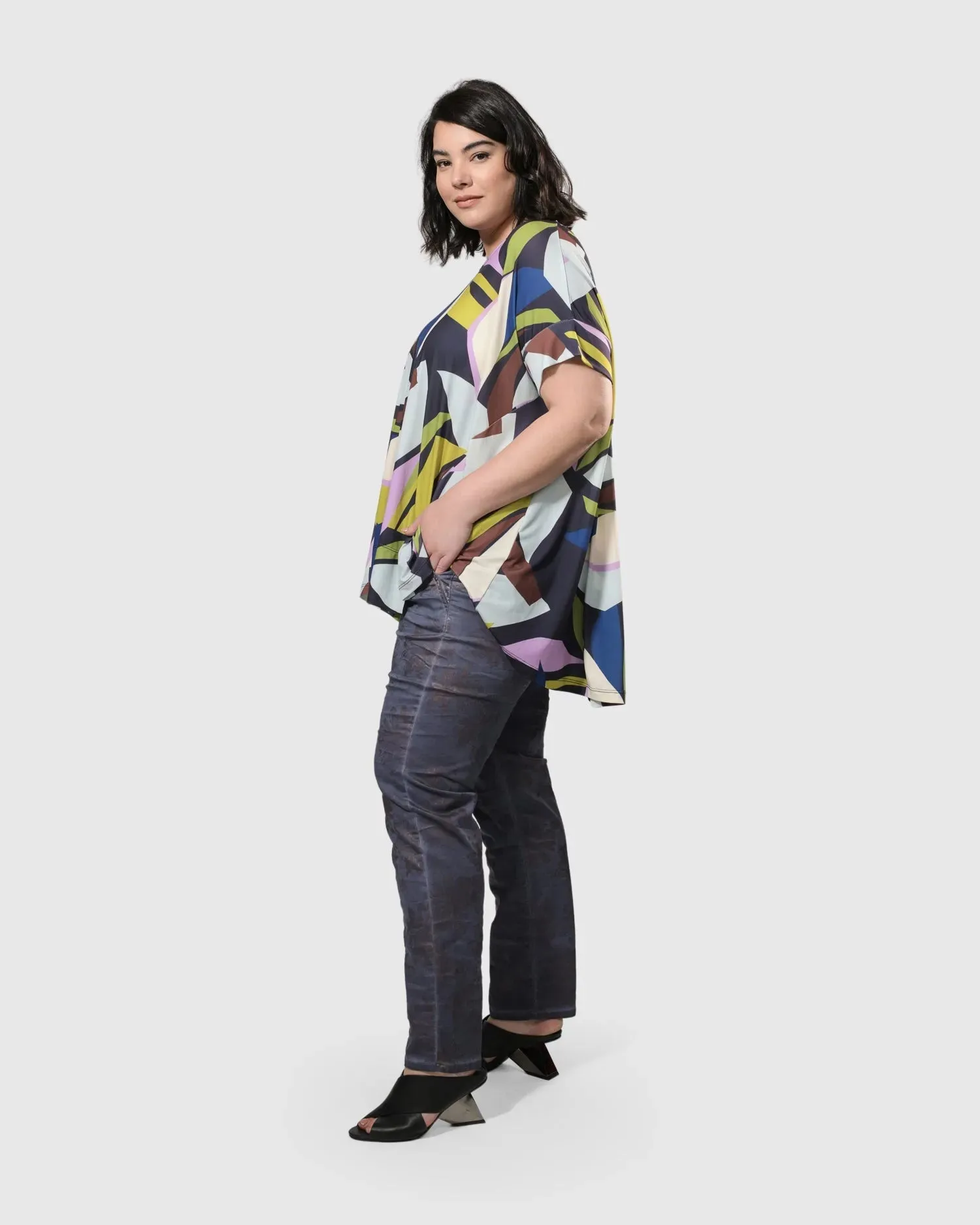 Gretchen Trapeze Top, Abstract