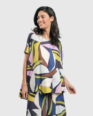 Gretchen Trapeze Top, Abstract