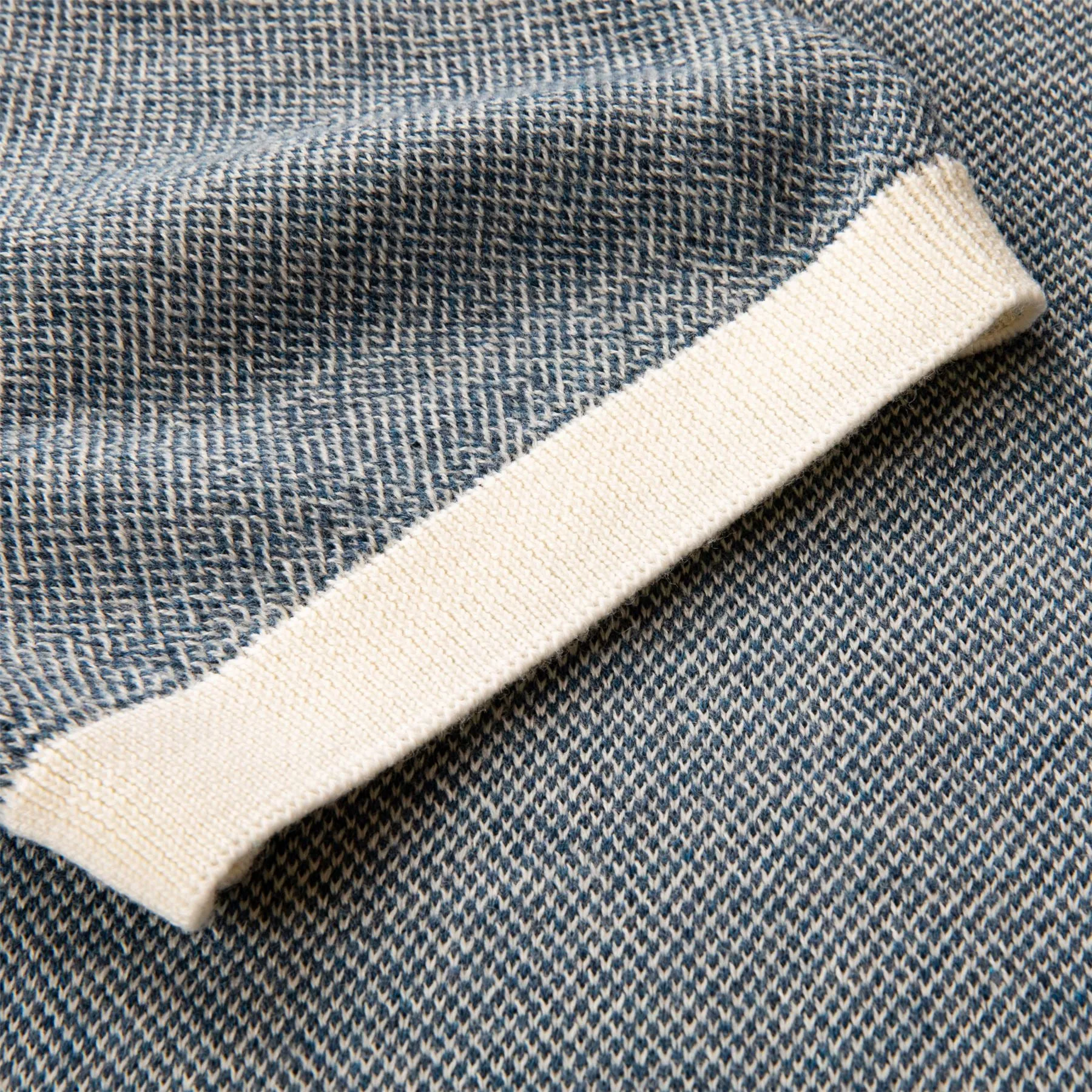 Horton Contrast Polo Dark Aquamarine/White Sand - AW24