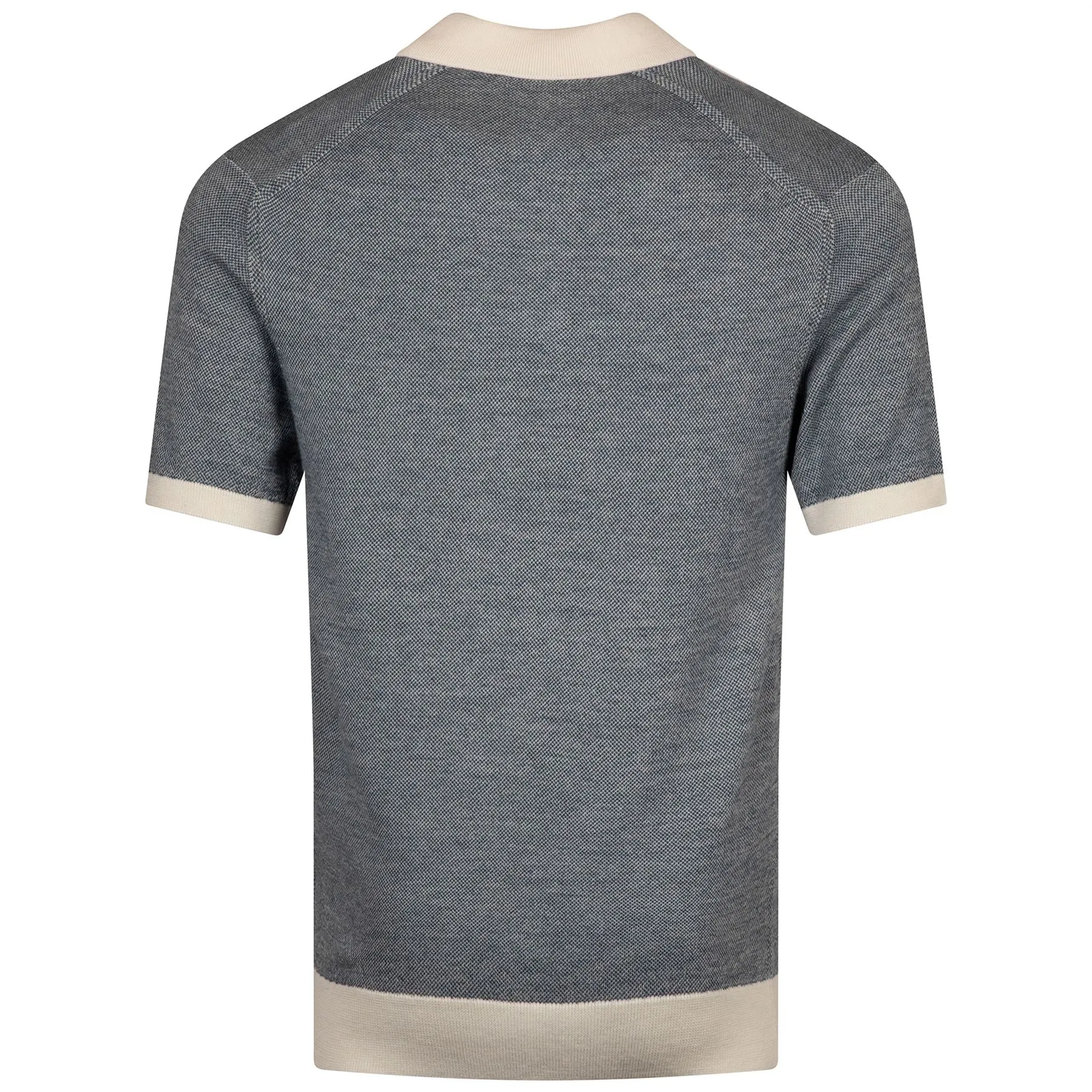 Horton Contrast Polo Dark Aquamarine/White Sand - AW24