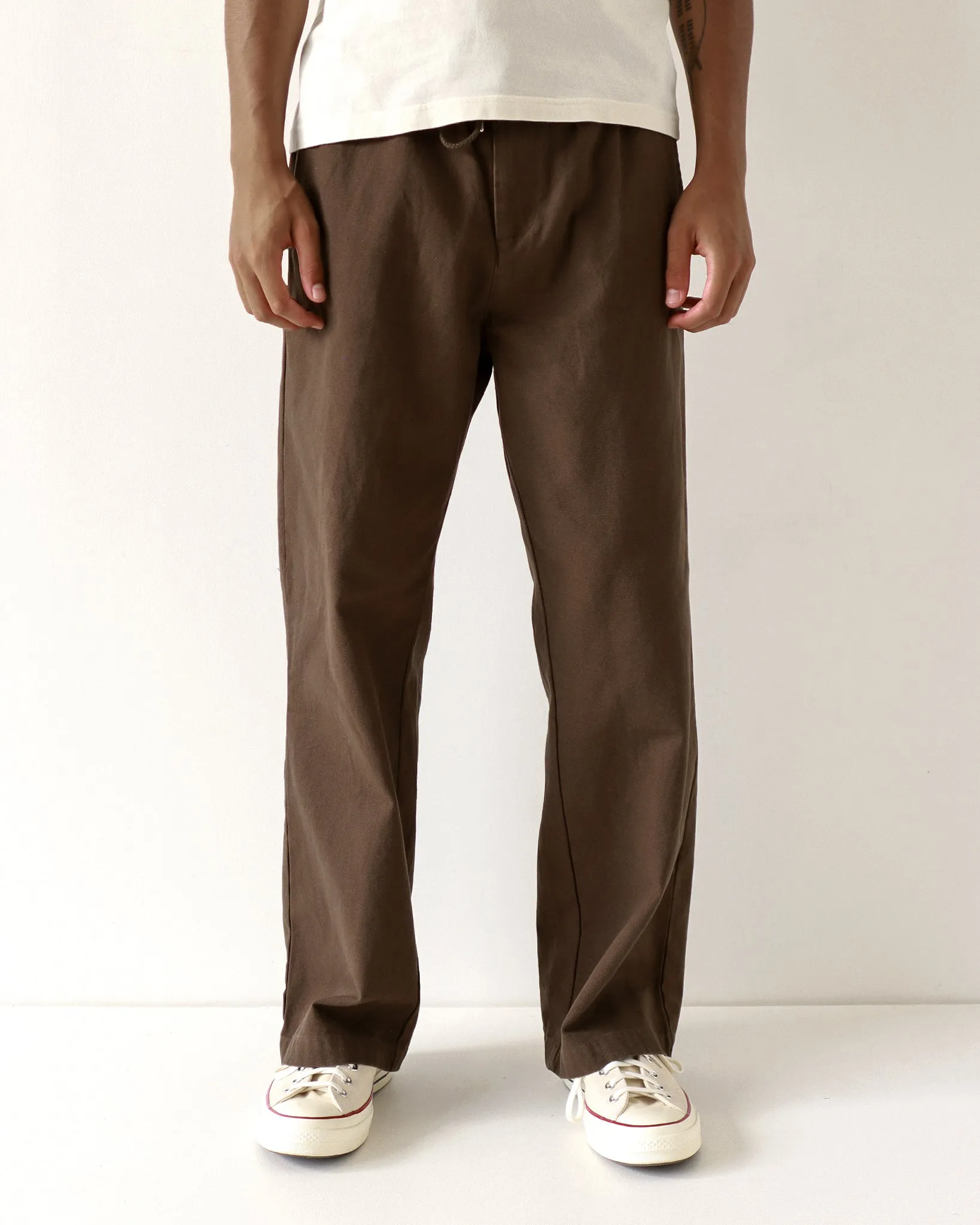 House Trouser - Brown Panama Twill