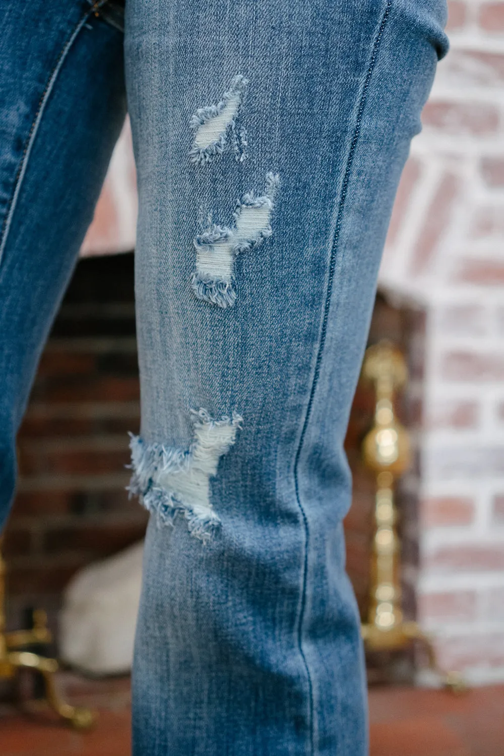 Indie Mid Rise Flare Jeans – Buttoned Up and Ready to Flaunt