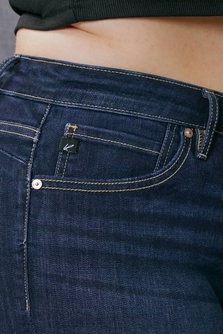 KanCan Mid-Rise Fold Hem Shorts
