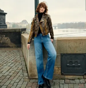 KANCAN Wide Leg Belted Jeans