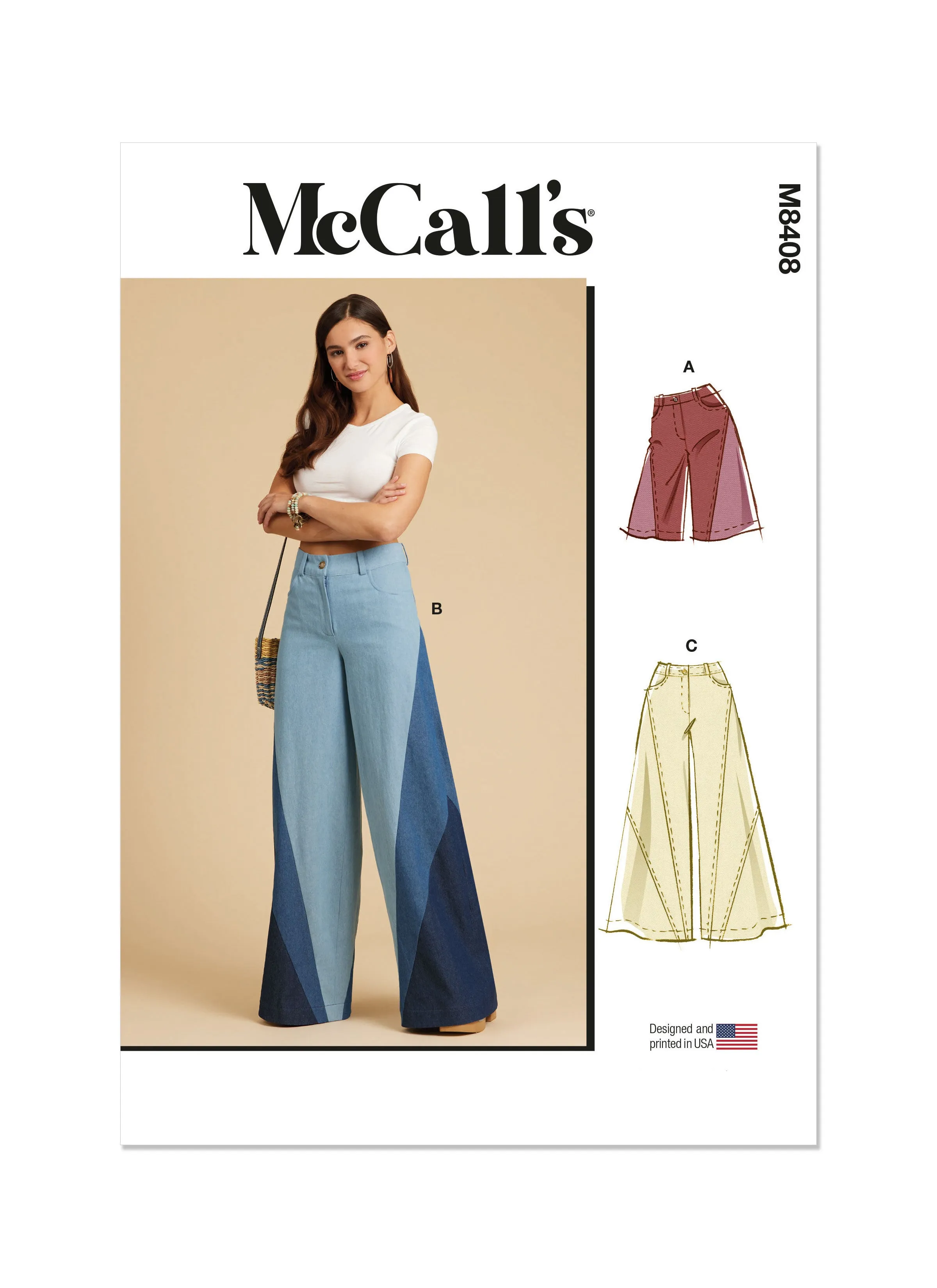 McCall's sewing pattern 8408 Shorts and Trousers
