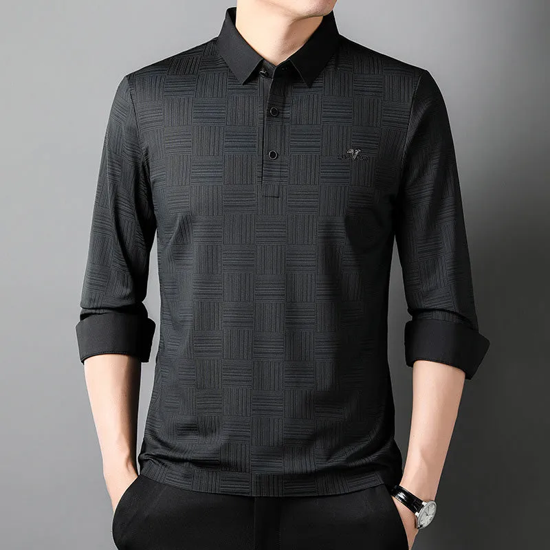 Men's Long Sleeve Wrinkle Free Casual Shirt（50% OFF）