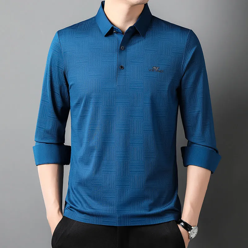 Men's Long Sleeve Wrinkle Free Casual Shirt（50% OFF）