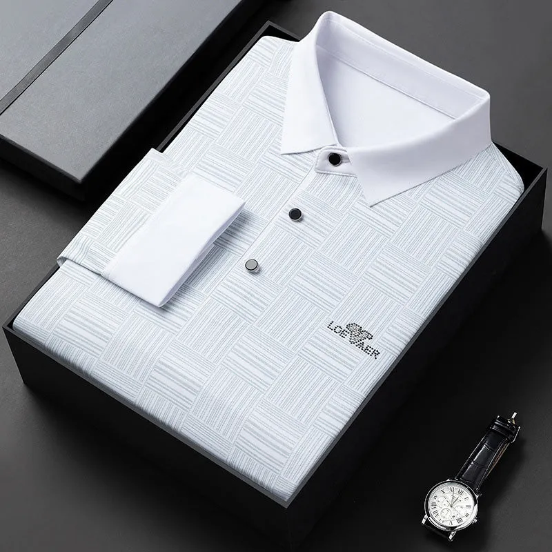Men's Long Sleeve Wrinkle Free Casual Shirt（50% OFF）