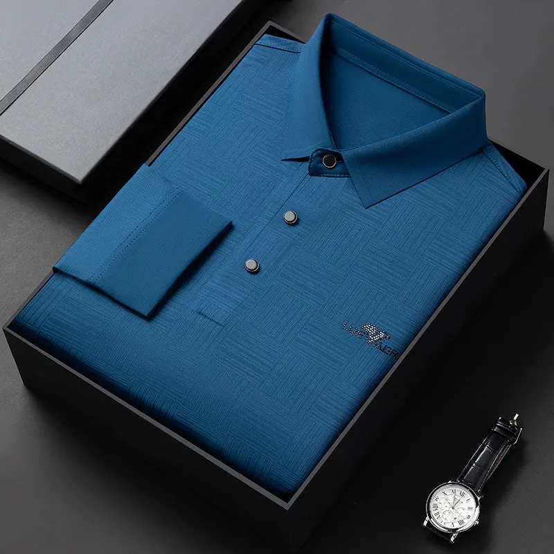 Men's Long Sleeve Wrinkle Free Casual Shirt（50% OFF）
