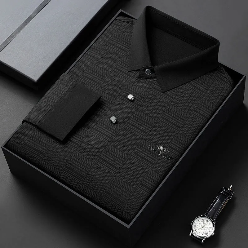 Men's Long Sleeve Wrinkle Free Casual Shirt（50% OFF）