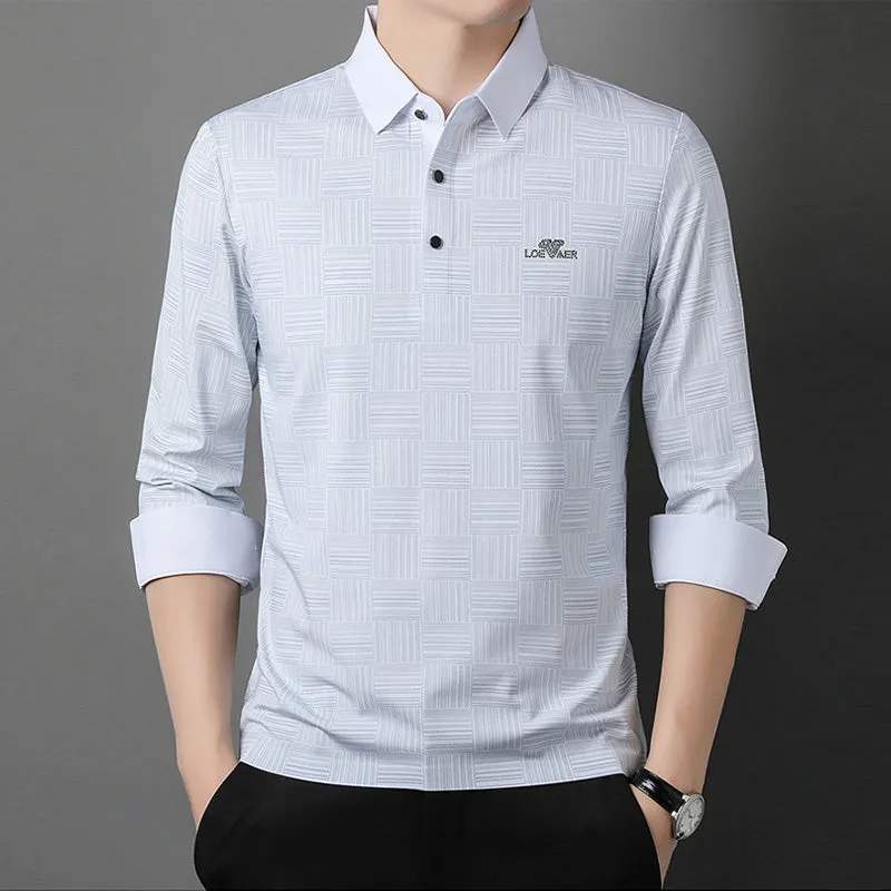 Men's Long Sleeve Wrinkle Free Casual Shirt（50% OFF）