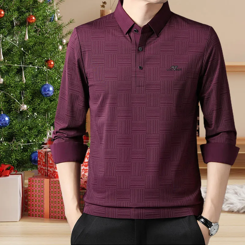 Men's Long Sleeve Wrinkle Free Casual Shirt（50% OFF）