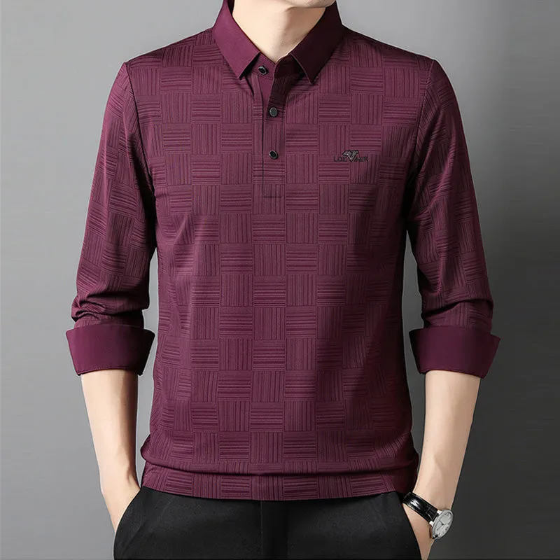 Men's Long Sleeve Wrinkle Free Casual Shirt（50% OFF）