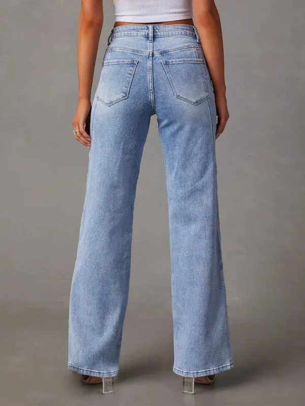 New style Comfortable Loose Wide Leg Jeans