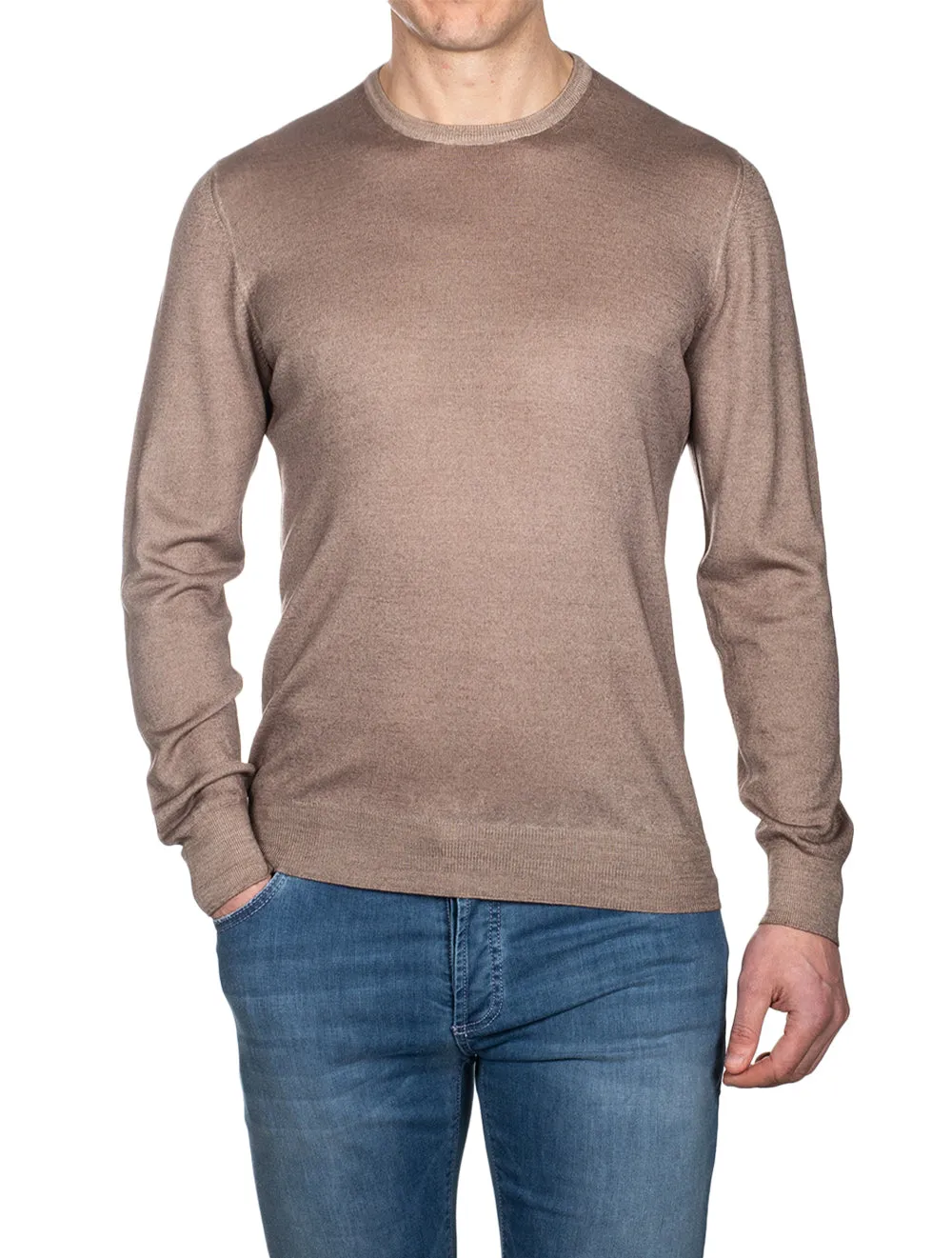 Paricollo Crew Neck Beige