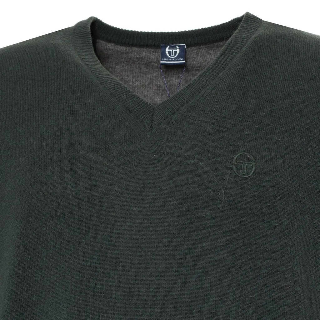Sergio Tacchini Men's Wool V-Neck Sweater - Stylish Comfort