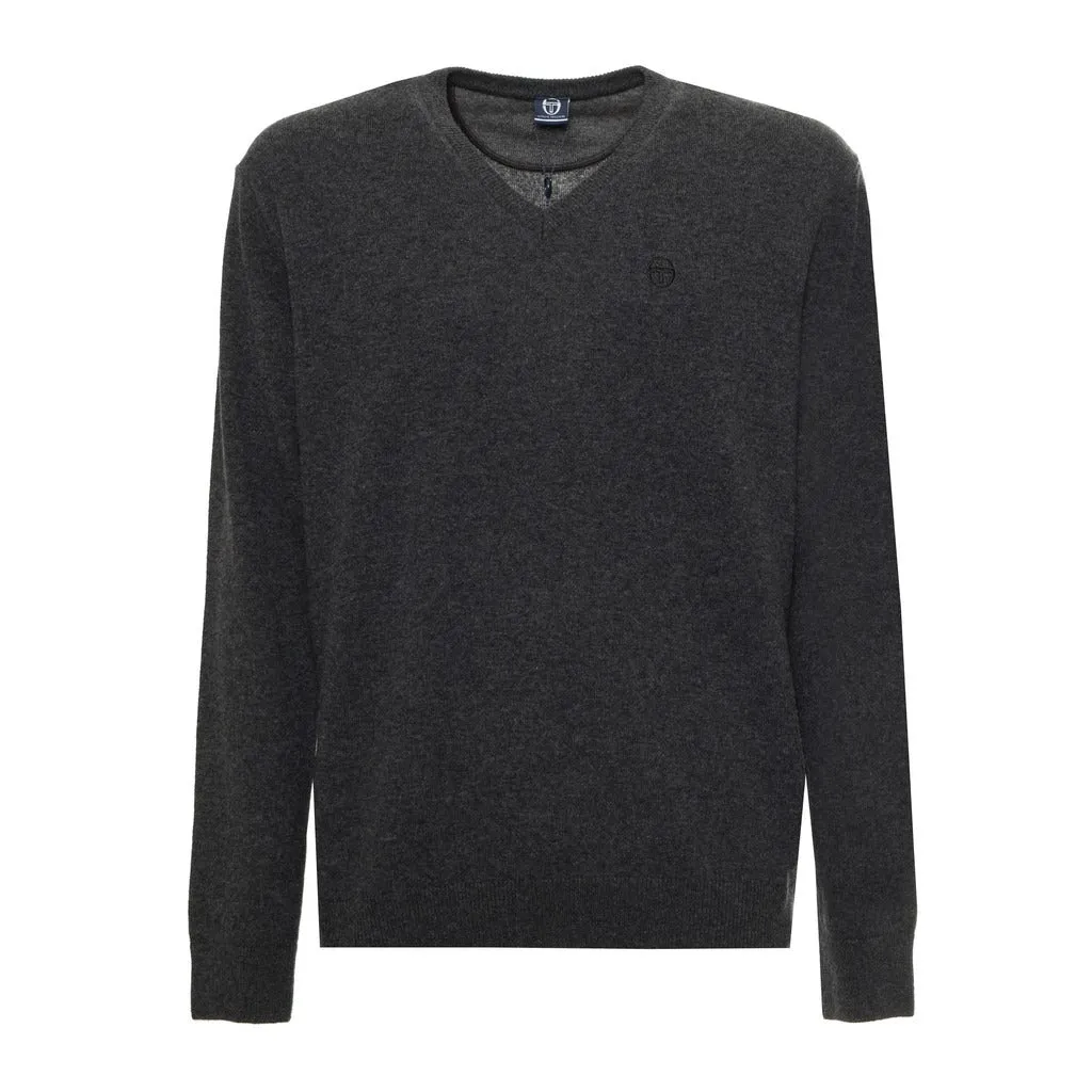 Sergio Tacchini Men's Wool V-Neck Sweater - Stylish Comfort