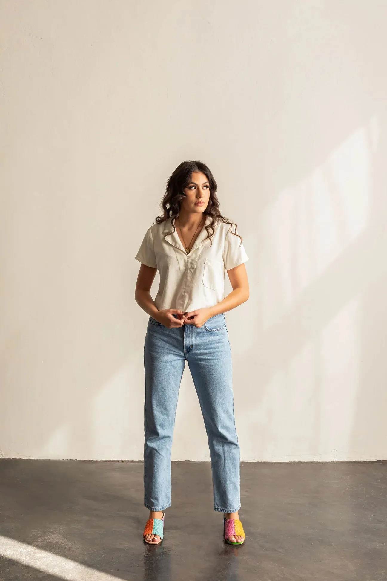 Sewing Kit - The Donny Shirt in Summer Stripes Viscose Sateen