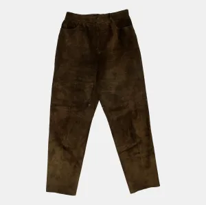 Sienna Vintage Brown Suede Trousers