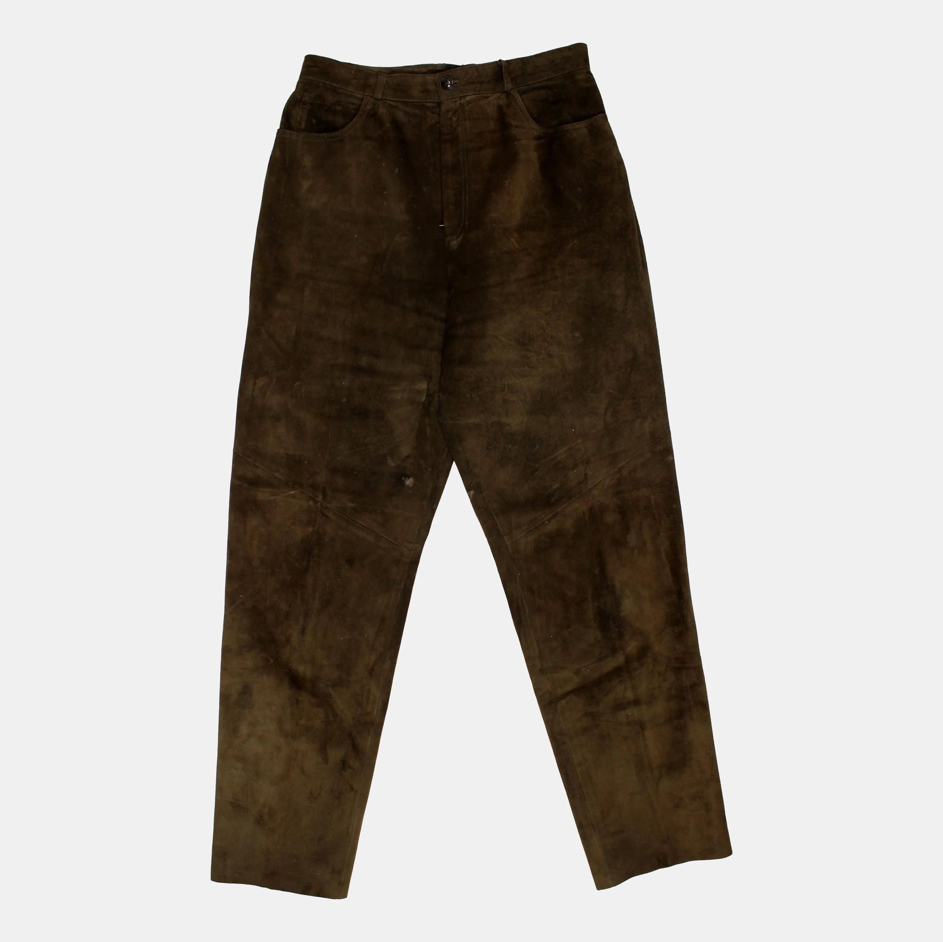 Sienna Vintage Brown Suede Trousers